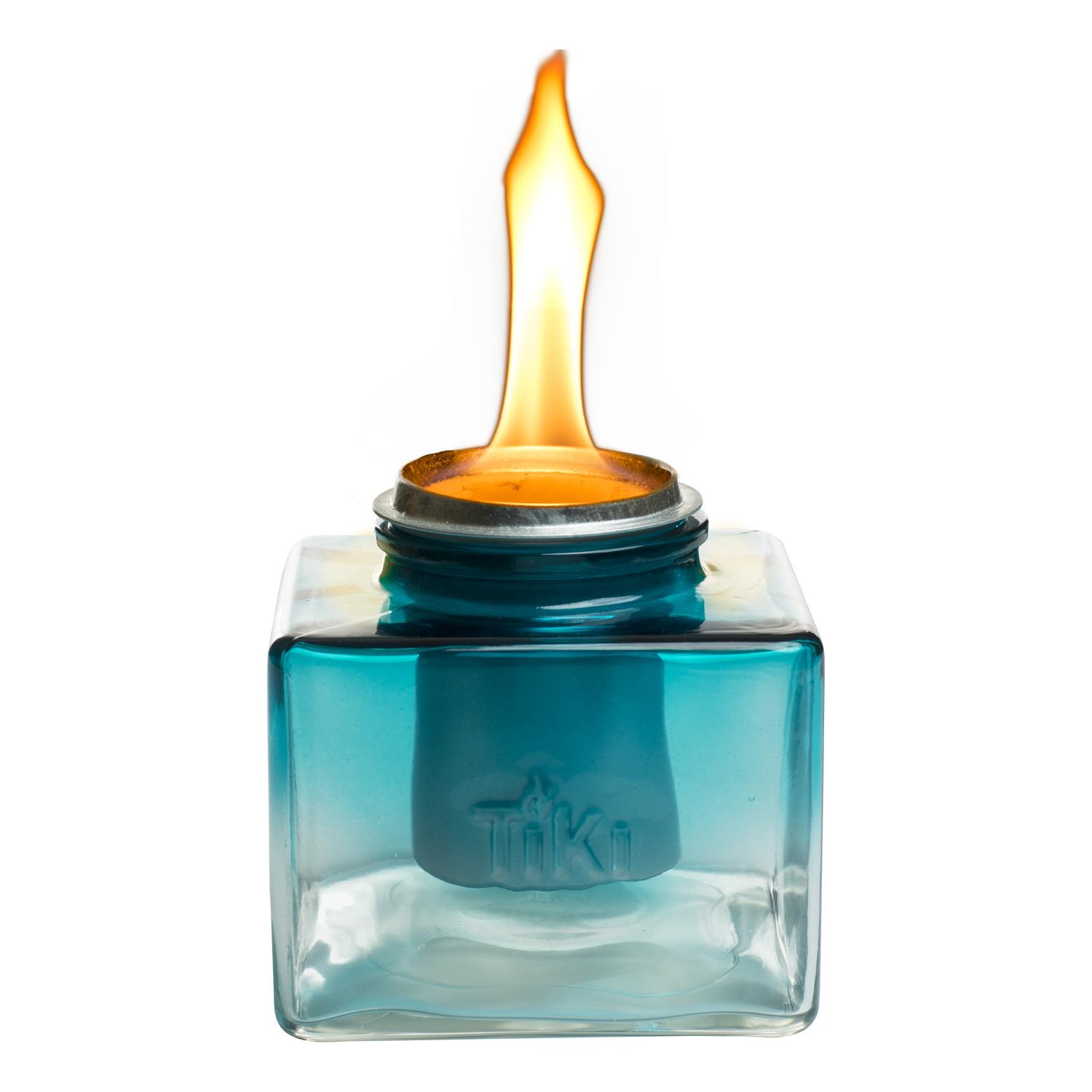 UPC 086861160541 product image for Tiki Clean Burn Glass Teal 5.2 in. Tabletop Torch | upcitemdb.com