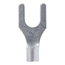 Jandorf 12-10 Ga. Uninsulated Wire Terminal Spade Silver 5 pk