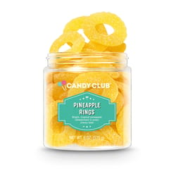 Candy Club Pineapple Rings Candy 6 oz