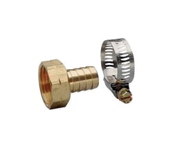 Gilmour 3/4 in. Brass Threaded Female Reusable Hose Repair Fitting