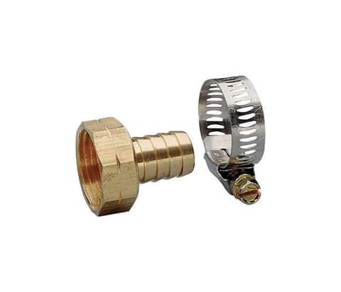 Gilmour 3/4 in. Brass Threaded Female Reusable Hose Repair Fitting Gilmour 3/4 in. Brass Threaded Female Reusable Hose Repair Fitting