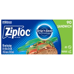 Ziploc Clear Sandwich Bag 90 pk