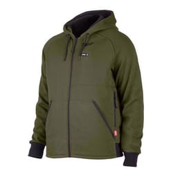 Milwaukee M12 M Long Sleeve Men's Full-Zip Heated Hoodie (Hoodie Only) Green