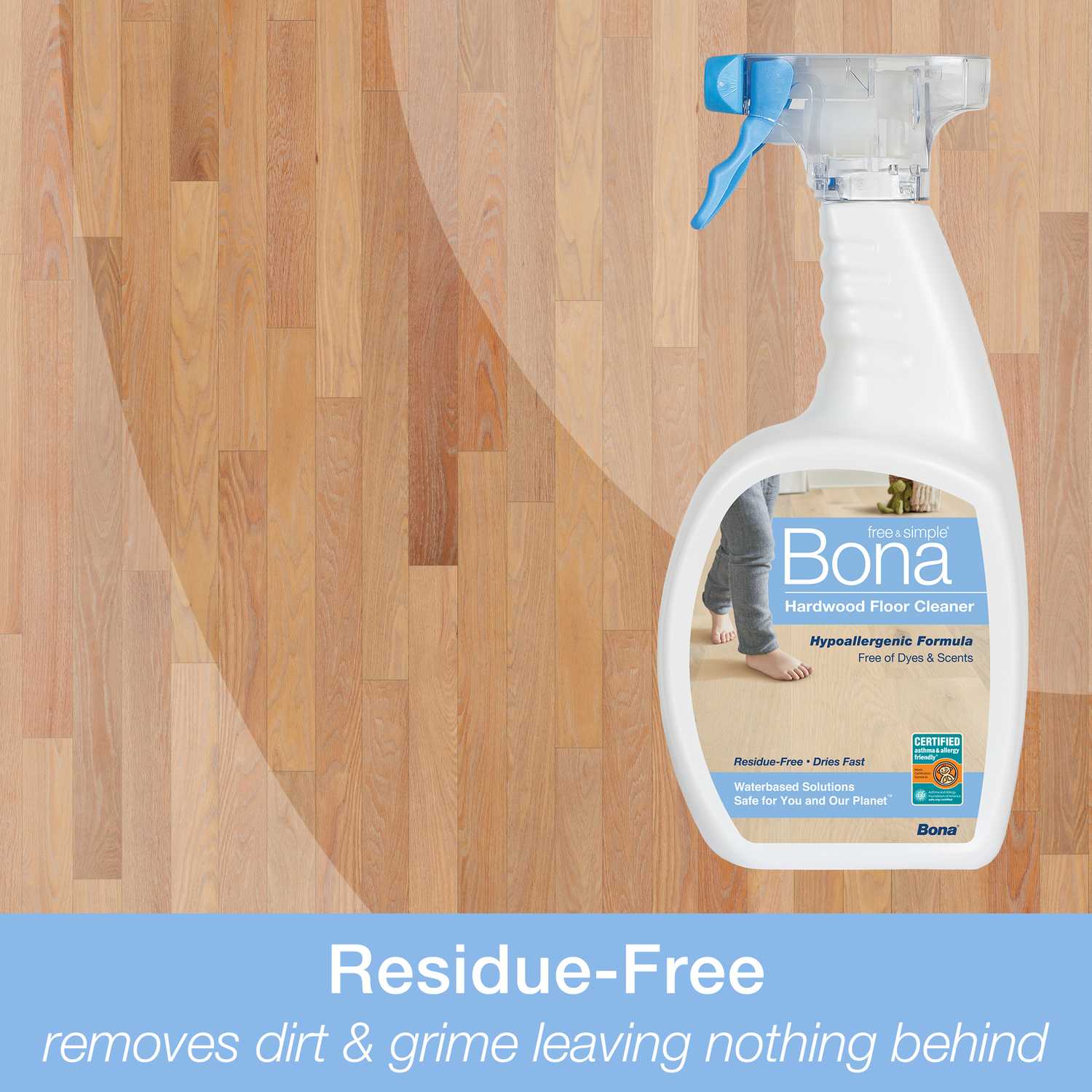 Bona Free & Simple No Scent Floor Cleaner Liquid 36 oz. Ace Hardware