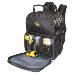 CLC 9 in. W X 17.5 in. H Ballistic Polyester Backpack Tool Bag 75 pocket Black 1 pc