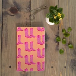 Denik 5 in. W X 8 in. L Sewn Bound Multicolored Pink on Blush Notebook