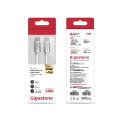 Gigastone 5 ft. L USB Type C to USB Type C Charging and Sync Cable