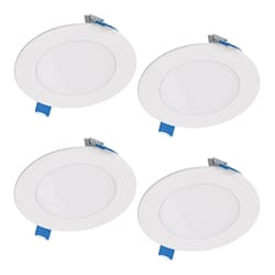 Halo HLB Lite Matte White 4 in. W LED Recessed Direct Mount Light Trim 10.1 W