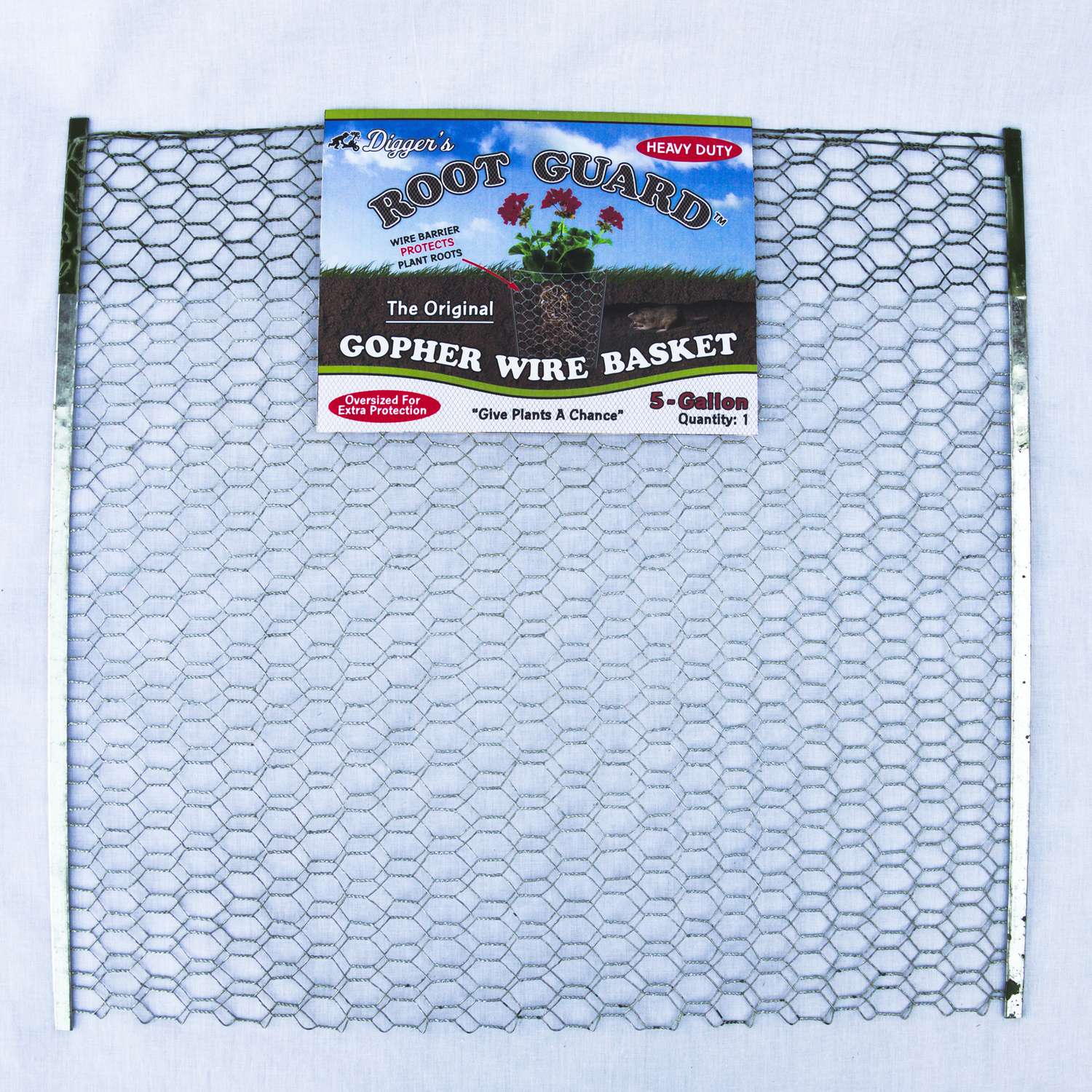 Digger's Root Guard 20 in. H X 19 in. W X 0.2 in. D Silver Coated Wire