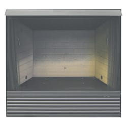 ProCom Black/Gray Powder Coated Metal Fireplace Box