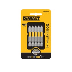 DeWalt Max Fit Phillips #2 X 2 in. L Power Bit S2 Tool Steel 5 pc