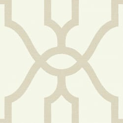 Magnolia Home by Joanna Gaines 396 in. L Woven Trellis Beige Paper Wallpaper