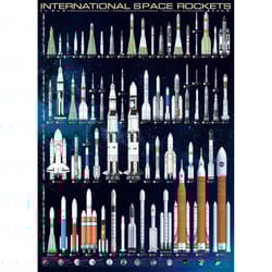 Eurographics International Space Rockets Jigsaw Puzzles Multicolored 1000 pc