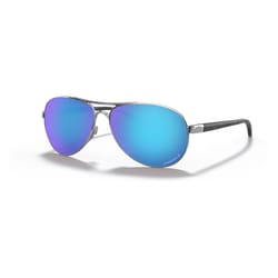 Oakley Feedback Silver/Blue Polarized Sunglasses