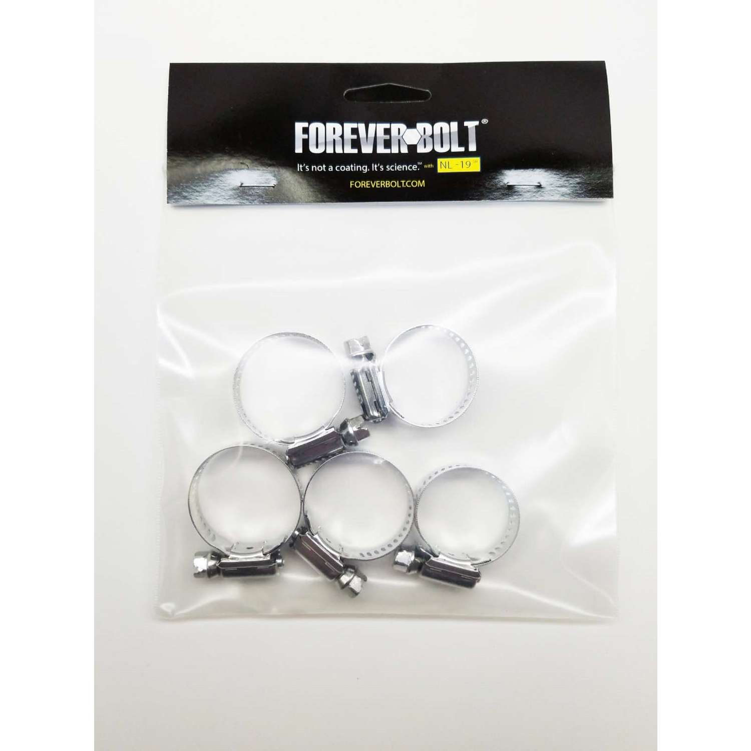FOREVERBOLT 11/16 in to 11/4 in. SAE 12 Silver Hose Clamp Stainless