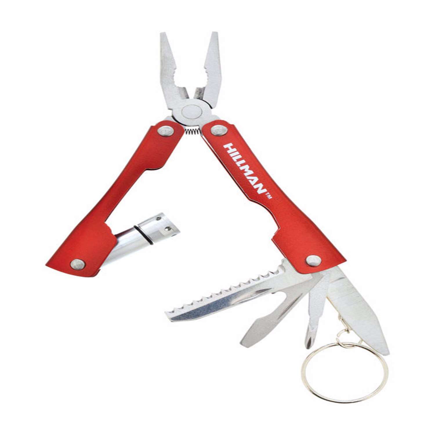 Hillman Metal Red MultiTool High End Accessories Key Ring Ace Hardware