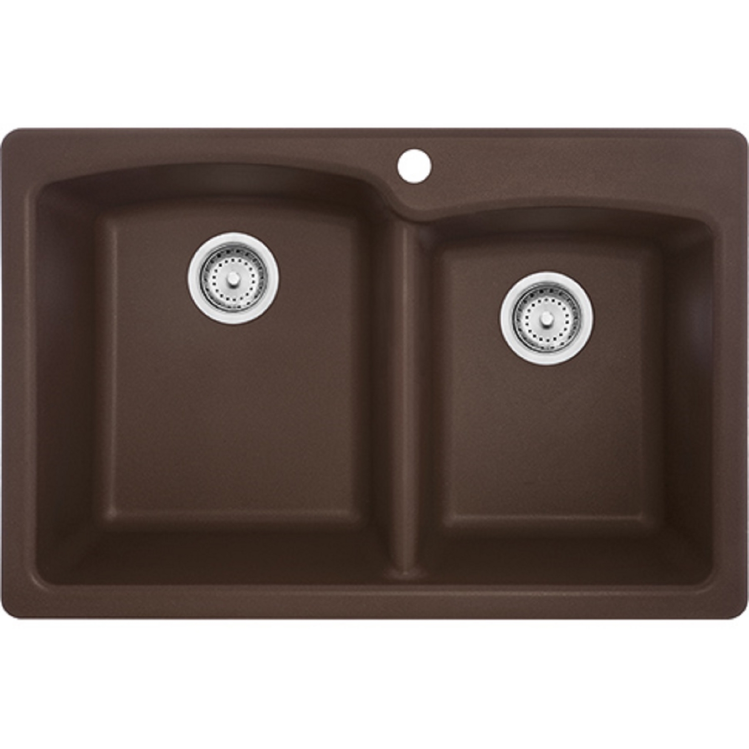 Photos - Kitchen Sink Franke Ellipse Composite Granite Dual Mount 22 in. W X 33 in. L Double Bow 