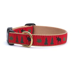 Up Country Red Moose Nylon Dog Collar Small