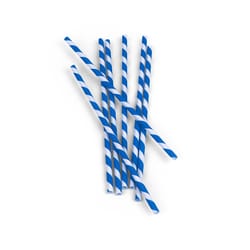 KIKKERLAND Blue Paper Straws