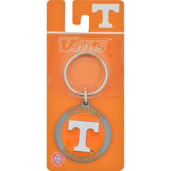 HILLMAN NCAA Tempered Steel Orange Split Ring Keychain