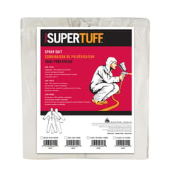 SuperTuff Plastic Spray Suit White XL 1 pk