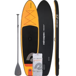 Retrospec Weekender 2 iSUP PVC Inflatable Orange Sunglow Paddleboard 6 in. H X 12.4 in. W X 34 in. L