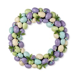 Glitzhome Easter  Pastel Eggs Wreath 1 box