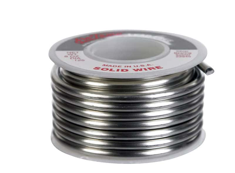 Alpha Fry 8 oz Lead-Free Solid Wire Solder 0.125 in. D Silver-Bearing Alloy  1 pc