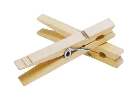100 Wooden 3 1/4 Inch Large Clothespins Laundry Spring Wood Clothes Pins  Crafts