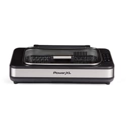 PowerXL Black/Silver Metal Nonstick Surface Indoor Grill 13.75 in.