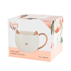 Pinky Up white Ceramic Tea & Coffee Accessories 12 oz