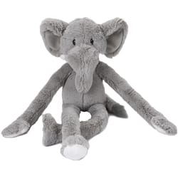 Multipet Gray Plush Swingin Safari Elephant Dog Toy Extra Large 1 pk