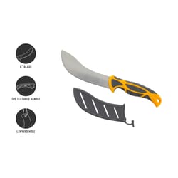 Smith's EdgeSport 6 in. Skinning Knife Black/Yellow 1 pc