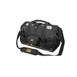 CLC Work Gear 37 pocket Polyester Tote Bag with Plastic Tray Black/Tan 1 pc