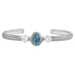 Montana Silversmiths Women's Cuff Silver/Turquoise Bracelet Water Resistant