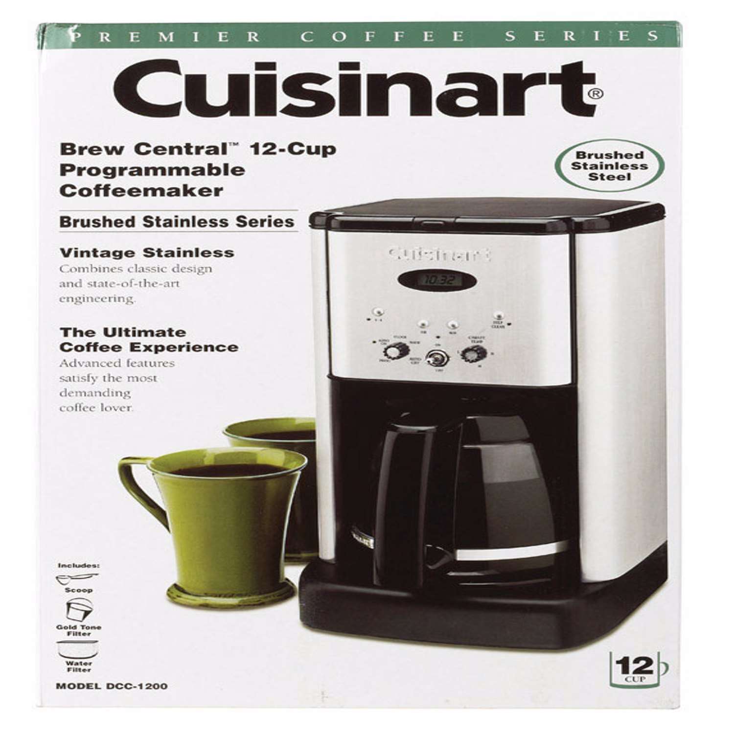 Cuisinart 12-Cup Stainless Steel Residential Drip Coffee Maker in the Coffee  Makers department at