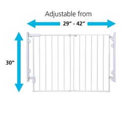 Safety 1st White 28 in. H X 29 - 42 in. W Metal Stairway Gate