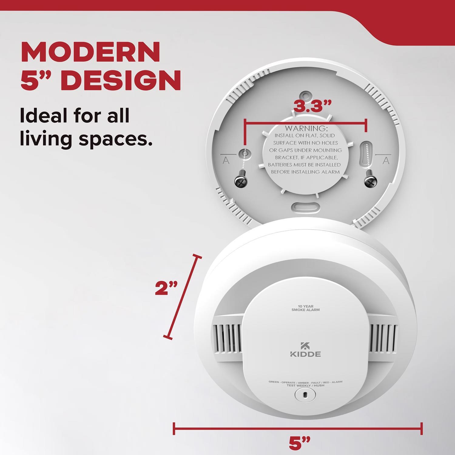 Kidde Detect Battery-Powered Photoelectric Smoke Detector 1 pk
