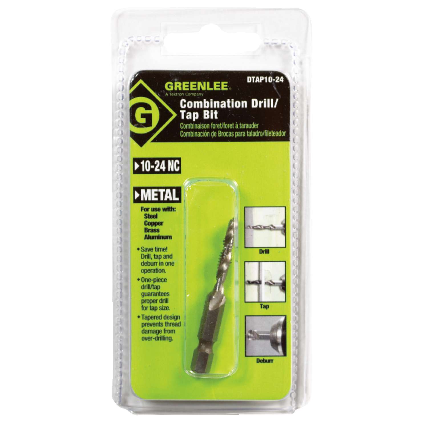 Greenlee High Speed Steel Drill And Tap Bit 10 24 1 Pc Ace Hardware