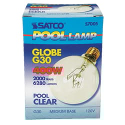 Satco 400 W G30 Globe Incandescent Bulb E26 (Medium) Soft White 1 pk