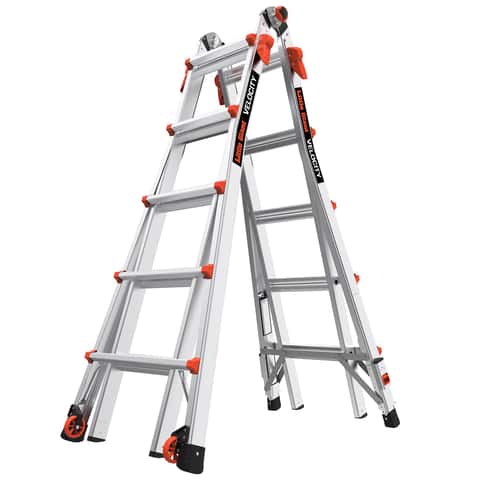 Little Giant Velocity 22 ft. H Aluminum Telescoping Multi-Position Ladder Type IA 300 lb. capacity Little Giant Velocity 22 ft. H Aluminum Telescoping Multi-Position Ladder Type IA 300 lb. capacity