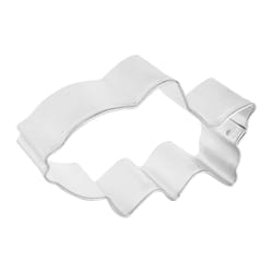 R&M International Corp International Corp 2 in. W X 3 in. L Fish Cookie Cutter Silver 1 pc