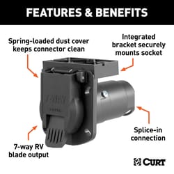 CURT 7 Way RV Blade Connector