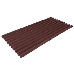 Ondura Premium 38 in. W X 79 in. L Asphalt Roof Panel Red