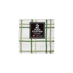 Ritz Cactus Cotton Check Dish Cloth 2 pk