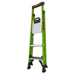 Little Giant Mightylite 5 ft. H Fiberglass Step Ladder Type IAA 375 lb. capacity