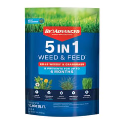 BioAdvanced 5-In-1 Granules Weed & Feed Lawn Fertilizer For All Grasses 10000 sq ft