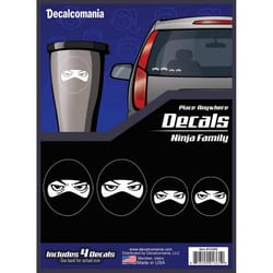 Decalcomania Ninja Family Car Sticker Vinyl 1 pk