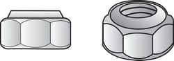 Hillman 5/8 in. Zinc-Plated Steel USS Nylon Lock Nut 25 pk