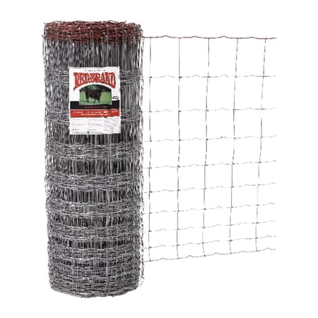 Red Brand 200-ft x 4-ft 12.5-Gauge Silver Steel Woven Wire Rolled Fencing  with Mesh Size 2-in x 4-in in the Rolled Fencing department at
